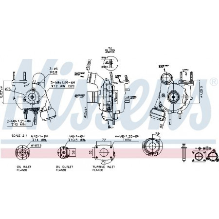 Kompressor, Aufladesystem VW LT 28-46 II (2DC, 2DF, 2DG, 2DL, 2DM), Tragrahmen, 04.1996 - 07.2006 Nissens 93053