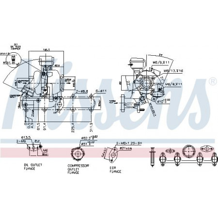 Kompressor, Aufladesystem VW CADDY III (2KA, 2KH, 2CA, 2CH), Kasten/MPV, 03.2004 - 05.2015 Nissens 93068