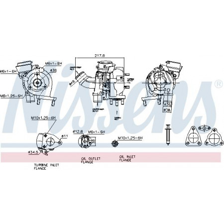 Compresor,sistem de supraalimentare Nissens 93083