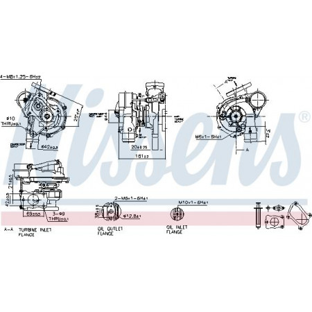Kompressor, Aufladesystem PEUGEOT 307 SW (3H), Touring, 03.2002 - 12.2009 Nissens 93070