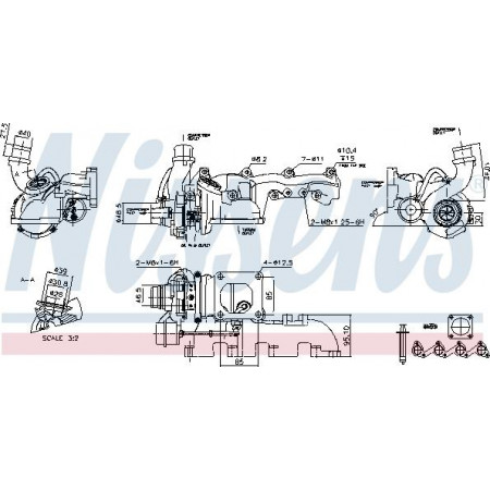 Compresor, sistema de sobrealimentación FORD FOCUS (DFW), Sedán, 02.1999 - 11.2009 Nissens 93077