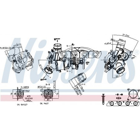 Turbocharger New with gasket set fits. AUDI A3 TT SEAT ALHAMBRA ALTEA ALTEA XL LEON TOLEDO III SKODA OCTAVIA II S VW GOLF VI (5K1), Hatchback, 10.2008 - 12.2014 Nissens 93194