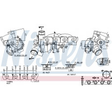 Turbocompressor Novo com conjunto de juntas adequado. AUDI A3 Q3 TT SEAT ALHAMBRA ALTEA XL LEON SKODA OCTAVIA II SUPERB II VW BE VW PASSAT (365), Estate Van, 08.2010 - 12.2014 Nissens 93196