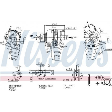 Kompressor, Aufladesystem OPEL MERIVA B (S10), Van, 06.2010 - 03.2017 Nissens 93142