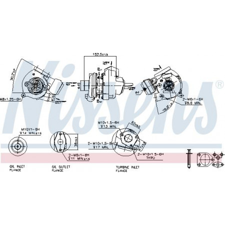 Kompressor, Aufladesystem BMW 5 Touring IV (E39), Touring, 09.1996 - 06.2004 Nissens 93107
