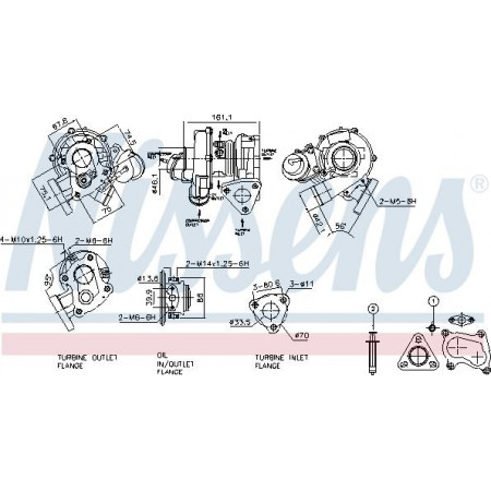 Kompressor, Aufladesystem MITSUBISHI L200 / TRITON (KA_T, KB_T), Ridica, 01.2004 - 12.2016 Nissens 93113