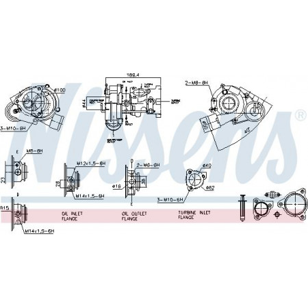 Turbocharger New with gasket set fits. AUDI A4 B6 1.8 11.02-12.04 AUDI A4 Avant II (8E5, B6), Touring, 02.2000 - 12.2005 Nissens 93184