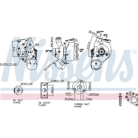 Kompressor, Aufladesystem OPEL COMBO (COMBO-C), Kasten/MPV, 10.2001 - Nissens 93186