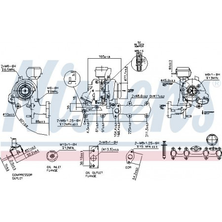 Kompressor, Aufladesystem VW GOLF V Variant (1K5), Touring, 01.2007 - 07.2009 Nissens 93181