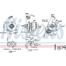 Turbocompresor Nuevo con juego de juntas VW CALIFORNIA T5 CAMPER MULTIVAN T5 TRANSPORTER T5 2.5D 04.03-11.09 VW TRANSPORTER V (7JD, 7JE, 7JL, 7JY, 7JZ, 7FD), Marco de soporte, 04.2003 - 08.2015 Nissens 93176