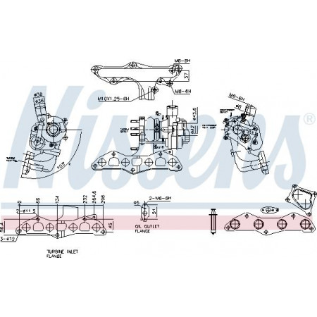 Turbocharger New with gasket set fits. MINI R50 R53 TOYOTA YARIS YARIS VERSO 1.4D 09.00-09.06 TOYOTA YARIS I (_P1_), Hatchback, 01.1999 - 12.2005 Nissens 93345