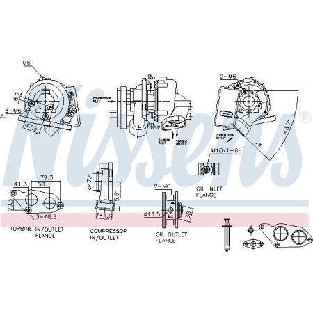 Compresseur, système de suralimentation Nissens 93347