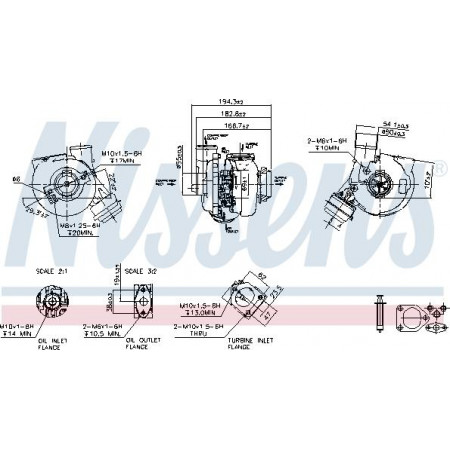 Kompressor, Aufladesystem BMW X5 (E53), Crossover, 01.2000 - 12.2006 Nissens 93249