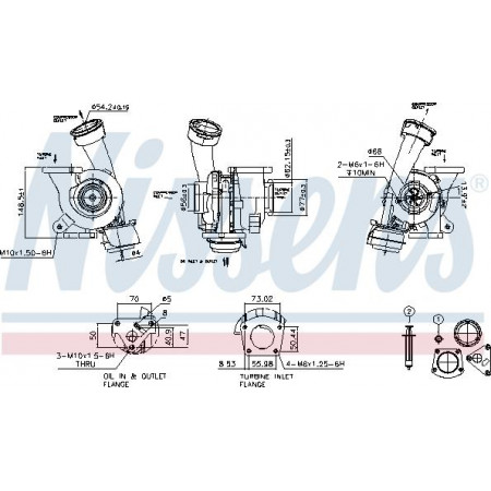 Kompressor, Aufladesystem VW TRANSPORTER V (7HA, 7HH, 7EA, 7EH), Van, 04.2003 - Nissens 93244