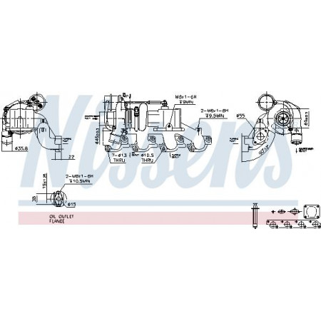 Compresseur, système de suralimentation FORD TRANSIT (FA_), Fourgon, 01.2000 - 05.2006 Nissens 93208