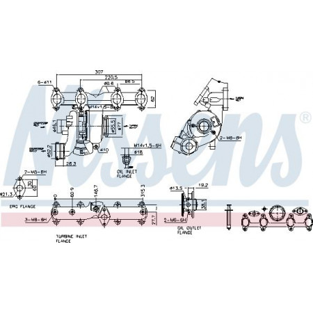 Compresseur, système de suralimentation Nissens 93218