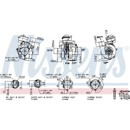 Turbocompressor Novo com conjunto de juntas adequado. HONDA CR-V II TOYOTA RAV 4 II 2.0D-2.2D 05.01-09.06 TOYOTA RAV 4 II (_A2_), Crossover, 05.2000 - 11.2005 Nissens 93217