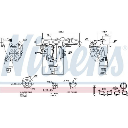 Kompressor, Aufladesystem VW CADDY ALLTRACK (SAA), Kasten/MPV, 05.2015 - Nissens 93285