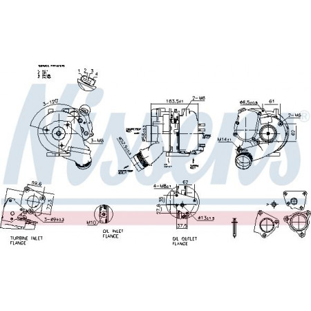 Kompressor, Aufladesystem Nissens 93280