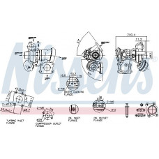 Turbocompressor Novo se encaixa. DS DS 3 DS 4 CITROEN BERLINGO MULTISPACE C3 AIRCROSS II C3 II C3 III C3 PICASSO C4 CACTUS C4 G CITROEN C4 II (B7), Hatchback, 02.2009 - Nissens 93283
