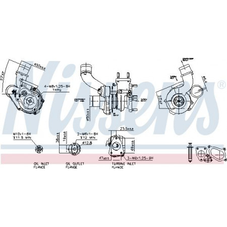 Kompressor, Aufladesystem NISSAN INTERSTAR (X70), Bus, 04.2002 - Nissens 93238
