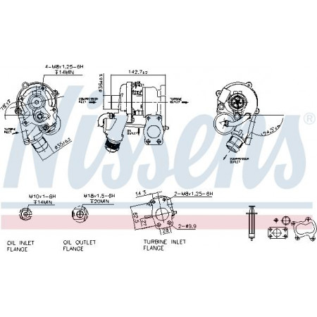 Kompressor, Aufladesystem CITROEN NEMO (AA_), Van, 02.2008 - Nissens 93237