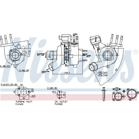 Compresseur, système de suralimentation KIA SORENTO I (JC), Crossover, 08.2002 - Nissens 93228