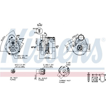 Kompressor, Aufladesystem OPEL MOVANO (X70), Tragrahmen, 07.1998 - Nissens 93274
