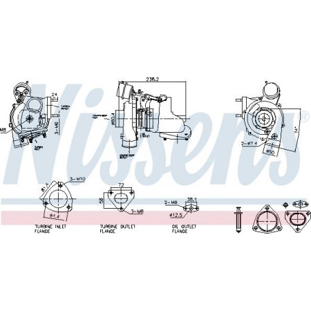 Compresseur, système de suralimentation Nissens 93730