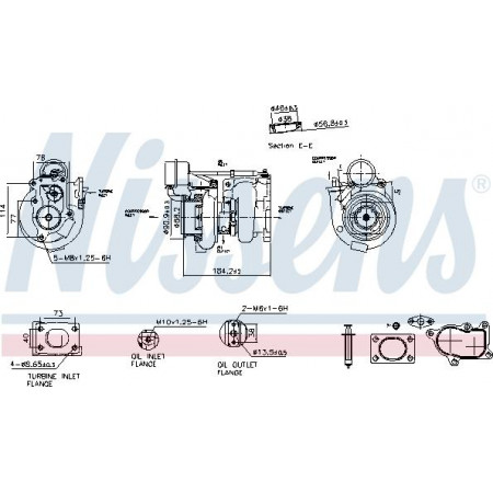 Turbocompressor Turbocompressor com kit de montagem se encaixa. DAF LF 45 -55 Nissens 93724