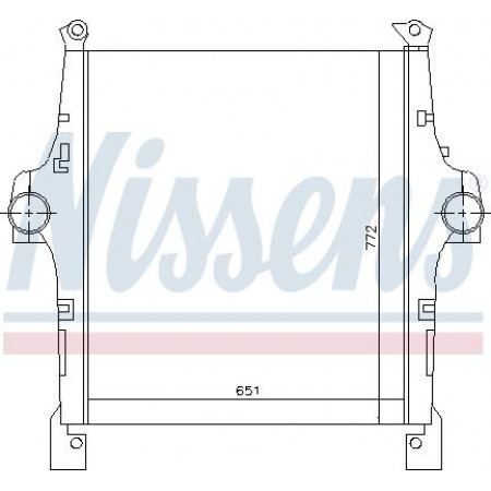 Refroidisseur intermédiaire. compresseur de refroidisseur intermédiaire de cabine basse IVECO EUROTRAKKER STRALIS I STRALIS II TRAKKER I TRAKKER II F2BE0 IVECO STRALIS (E2N 6X2 260S Y/FP-GV), 02.2002 - Nissens 97047