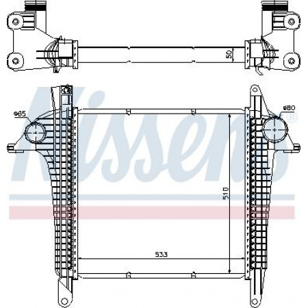 Intercooler. compresor intercooler MAN TGL I D0834LFL40-D0836LFL53 01.04- MAN TGL (N14 / TG-L), 01.2004 - Nissens 97057