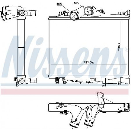 Ladeluftkühler. Ladeluftkühlerkompressor MERCEDES ATEGO ATEGO 2 OM900.912-OM925.920 01.98- MERCEDES-BENZ ATEGO (970.00), 01.1998 - 10.2004 Nissens 97038