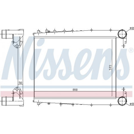 Ladeluftkühler. Ladeluftkühlerkompressor RVI D KERAX PREMIUM 2 dCi11-270-MIDR06.23.56B-41 06.97- RENAULT TRUCKS PREMIUM 2, 10.2005 - Nissens 97070