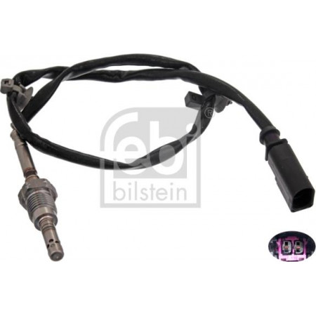 Sensor. exhaust gas temperature Exhaust temperature sensor after turbo AUDI A4 ALLROAD B8 A4 B8 A5 Q5 2.0D 01.0 AUDI A4 IV (8K2, B8), Sedan, 08.2007 - 12.2015 Febi Bilstein 49303