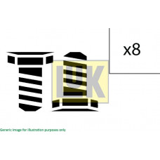 Screw set, flywheel MERCEDES-BENZ C-CLASS (W203), Sedan, 05.2000 - 12.2007 LUK 411 0154 10