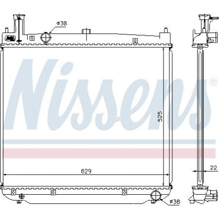 Kühler. Motorkühlung Motorkühler mit den ersten passenden Elementen passt. TOYOTA HIACE IV HIACE V 2.5D TOYOTA HIACE IV (__H1_, __H2_), Van, 08.1995 - 12.2012 Nissens 64649A