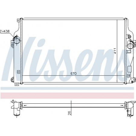 Radiateur. refroidissement du moteur Radiateur du moteur Manuel avec les premiers éléments appropriés à installer. TOYOTA RAV 4 IV 2.0D-2.2D TOYOTA RAV 4 IV (_A4_), Crossover, 12.2012 - Nissens 646864