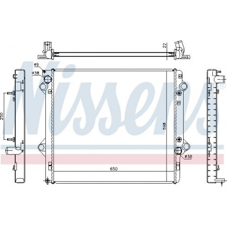 Termosifone. raffreddamento del motore Si adatta al radiatore del motore automatico-manuale. TOYOTA LAND CRUISER PRADO 3.0D TOYOTA LAND CRUISER PRADO III (_J12_), Crossover, 09.2002 - 12.2010 Nissens 646805