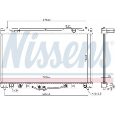 Kühler. Motorkühlung Motorkühler passt. LEXUS ES TOYOTA CAMRY 3.0 TOYOTA CAMRY V (_V3_), Limousine, 08.2001 - 11.2006 Nissens 64633