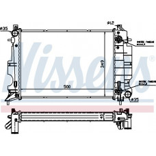 Termosifone. raffreddamento del motore Il radiatore del motore si adatta. SAAB 900 II 9-3 2.0-2.5 SAAB 900 II, Cabriolet, 09.1993 - 04.1999 Nissens 64034A