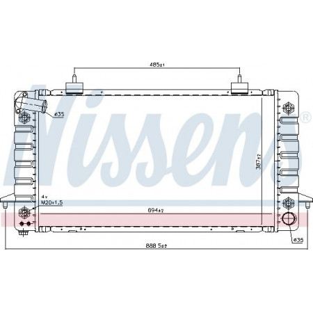 Termosifone. raffreddamento del motore Il radiatore del motore si adatta. LAND ROVER DISCOVERY I RANGE ROVER I 3.5-4.3 LAND ROVER RANGE ROVER I (AE, AN, HAA, HAB, HAM, HBM, RE, RN), Crossover, 10.1969 - 04.1996 Nissens 64029