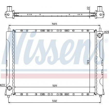 Termosifone. raffreddamento del motore Il radiatore del motore si adatta. HONDA CONCERTO MG MG ZR ROVER 200 200 II 25 I 400 400 II COUPE STREETWISE 1 ROVER 25 (RF), Hatchback, 09.1999 - 06.2006 Nissens 642161