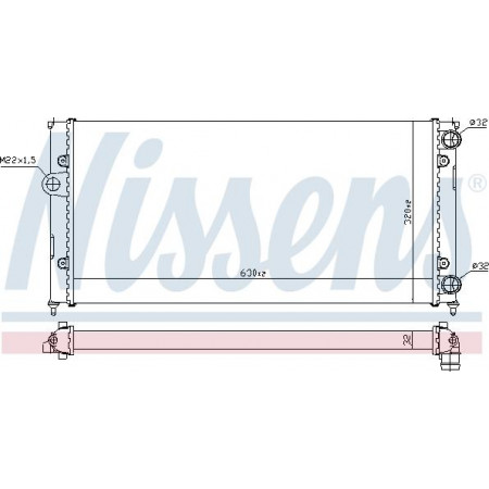 Radiateur. refroidissement du moteur Radiateur du moteur Montage manuel. SEAT CORDOBA VW GOLF III VENTO 1.6-2.0 VW VENTO (1H2), Berline, 11.1991 - 09.1998 Nissens 651931