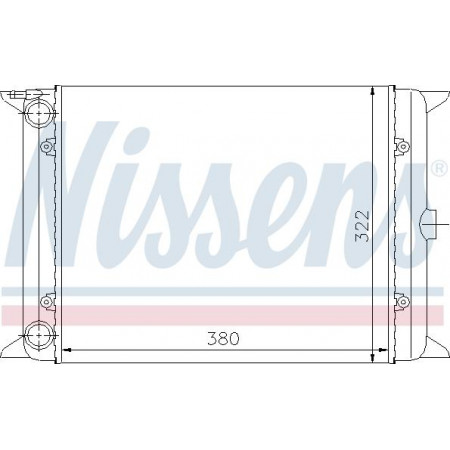 Radiator. motorkoeling Motorradiator past. AUDI 50 VW GOLF I POLO SCIROCCO 0.8-1.3 VW GOLF I (17), Hatchback, 04.1974 - 12.1985 Nissens 65140