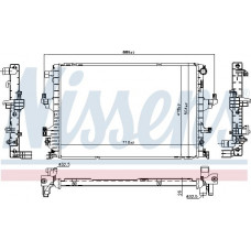 Termosifone. raffreddamento del motore Il radiatore del motore si adatta. VW CALIFORNIA T6 CAMPER MULTIVAN T6 TRANSPORTER T6 TRANSPORTER T6 - CARAVEL VW TRANSPORTER VI (SGB, SGG, SGJ), Autobus, 04.2015 - Nissens 65346