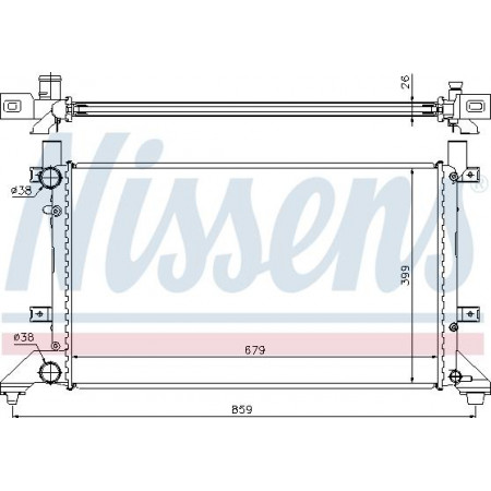 Radiador. resfriamento do motor O radiador do motor se encaixa. VW LT 28-35 II LT 28-46 II 2.3-2.5D-2.8D VW LT 28-35 II (2DB, 2DE, 2DK), Ônibus, 04.1996 - 07.2006 Nissens 65231A