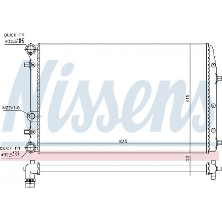 Termosifone. raffreddamento del motore Radiatore del motore Manuale con i primi elementi adatti. SEAT CORDOBA IBIZA III IBIZA IV SKODA SKODA FABIA II (542), Hatchback, 12.2006 - 12.2014 Nissens 652711