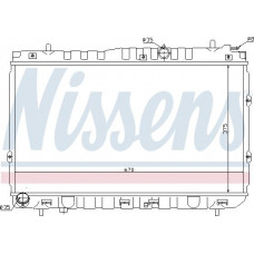 Radiador. resfriamento do motor O radiador do motor se encaixa. KIA CERATO I 1.5D KIA CERATO (LD), Hatchback, 03.2004 - Nissens 66681