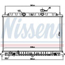 Radiador. Refrigeración del motor Se adapta al radiador del motor automático. KIA RIO II 1,4-1,6 KIA RIO II (JB), sedán, 03,2005-Nissens 66687